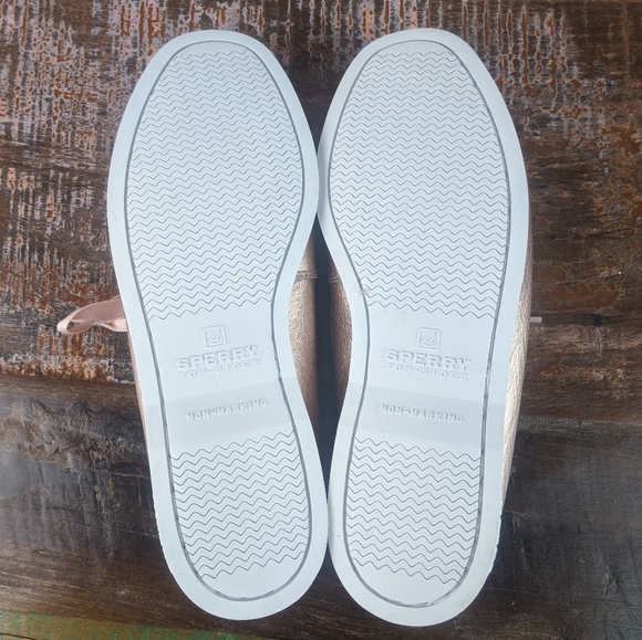 Sperry Top Sider Sparkle Boat Rose Gold (Pink) Size Youth 6 - Picture 12 of 15